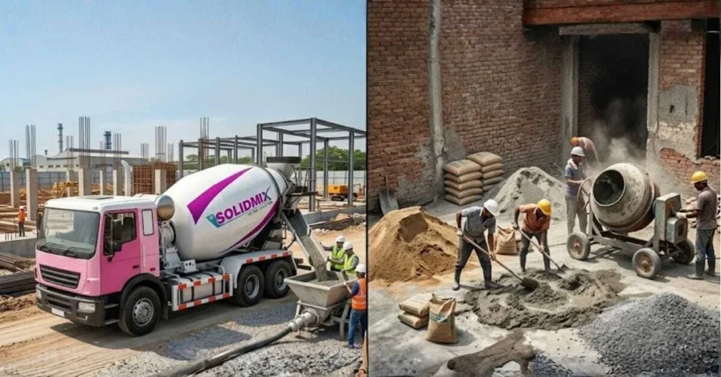 Ready Mix Concrete vs Site Mix Concrete