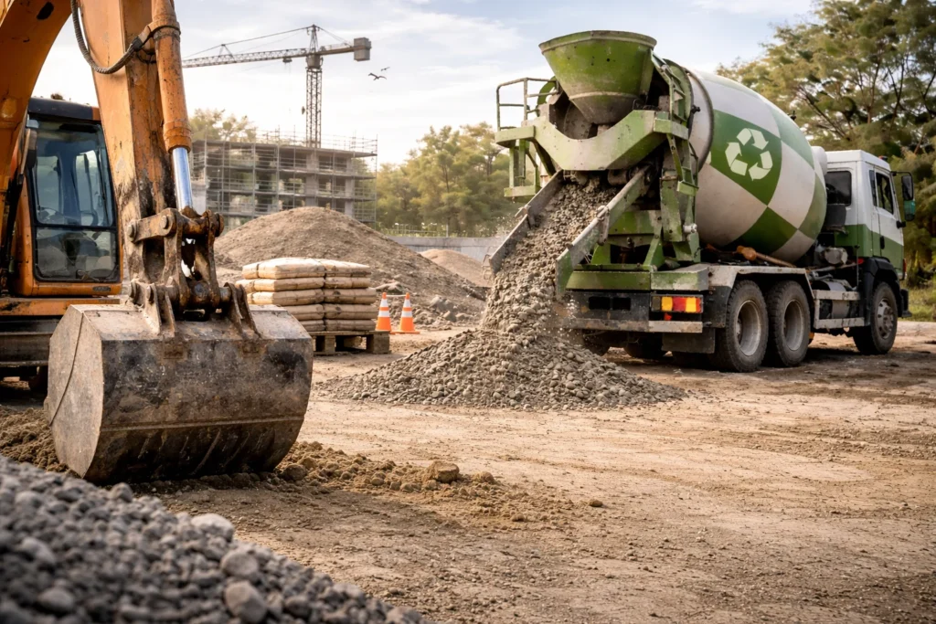 eco-friendly ready mix concrete