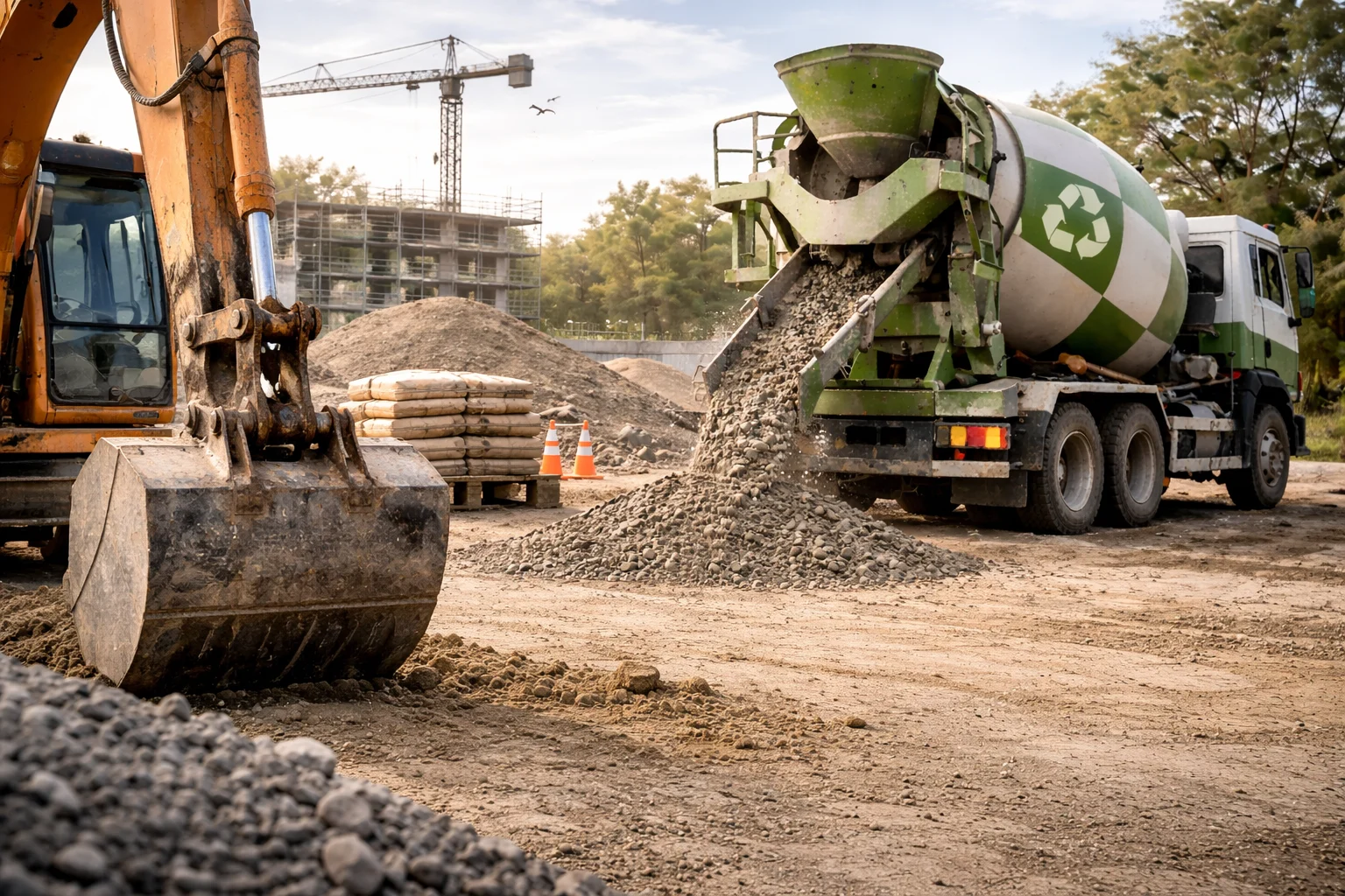 eco-friendly ready mix concrete